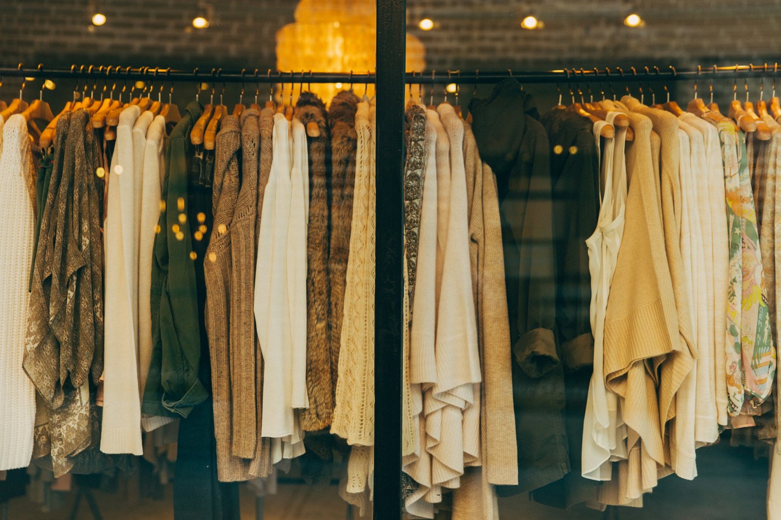 Real clothing collection ready for an online store