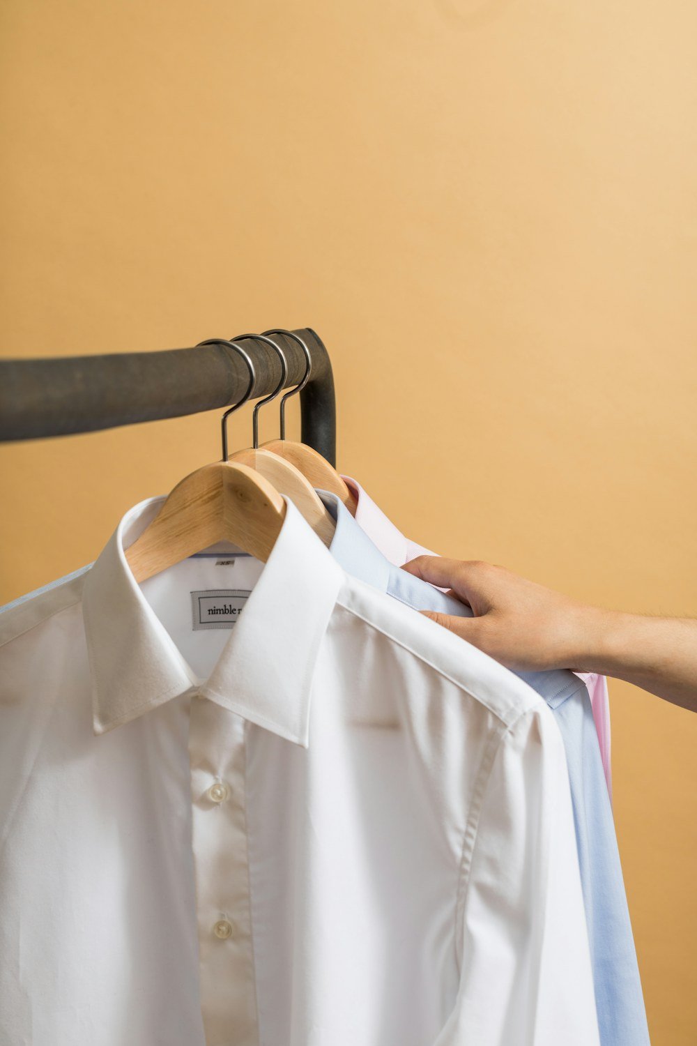 Clothing photographed for a storefront collection
